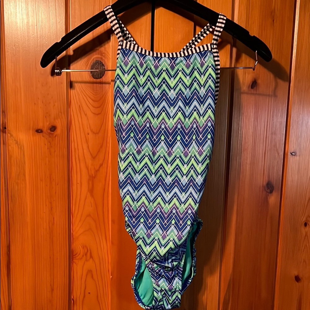 Dolfin Uglies Chevron Pattern One-Piece Swimsuit